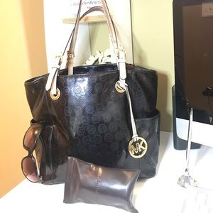 Vintage Michael Kors Signature Monogram Tote